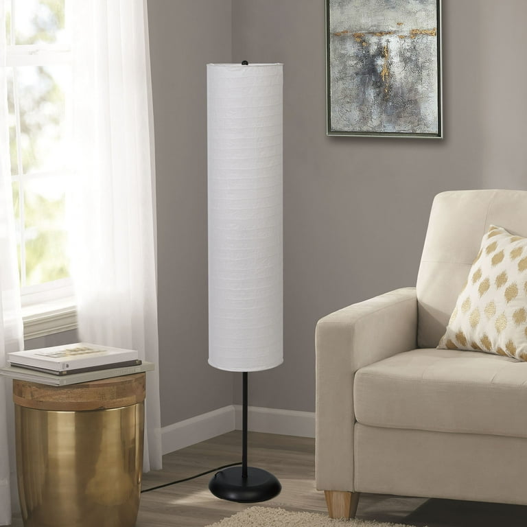 Bohemian Collapsible Floor Lamp, with Ricepaper Ivory Shade