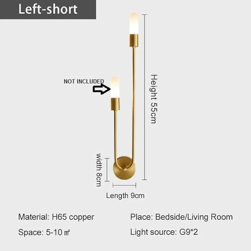 Modern Minimalist U Shape Wall Lamp Pack Of 2