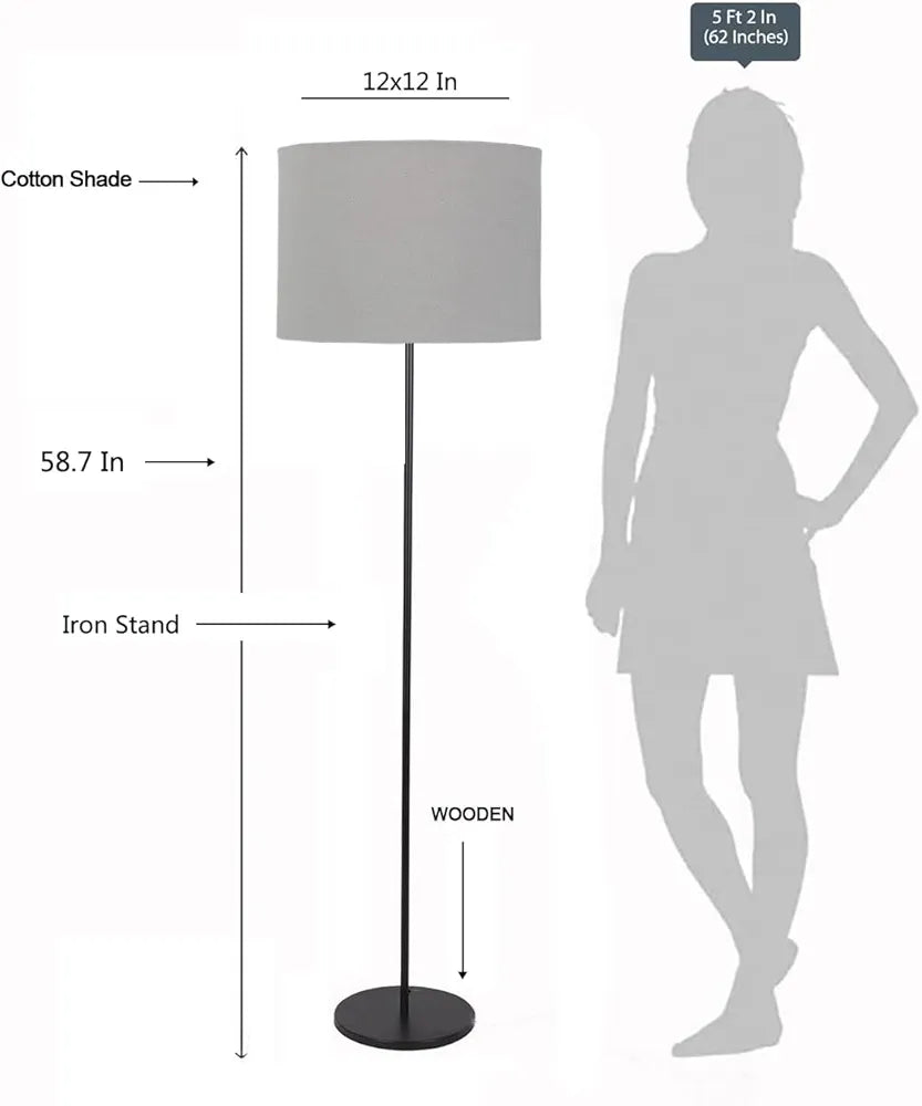Calais Dark Bronze 2 Light Floor Lamp