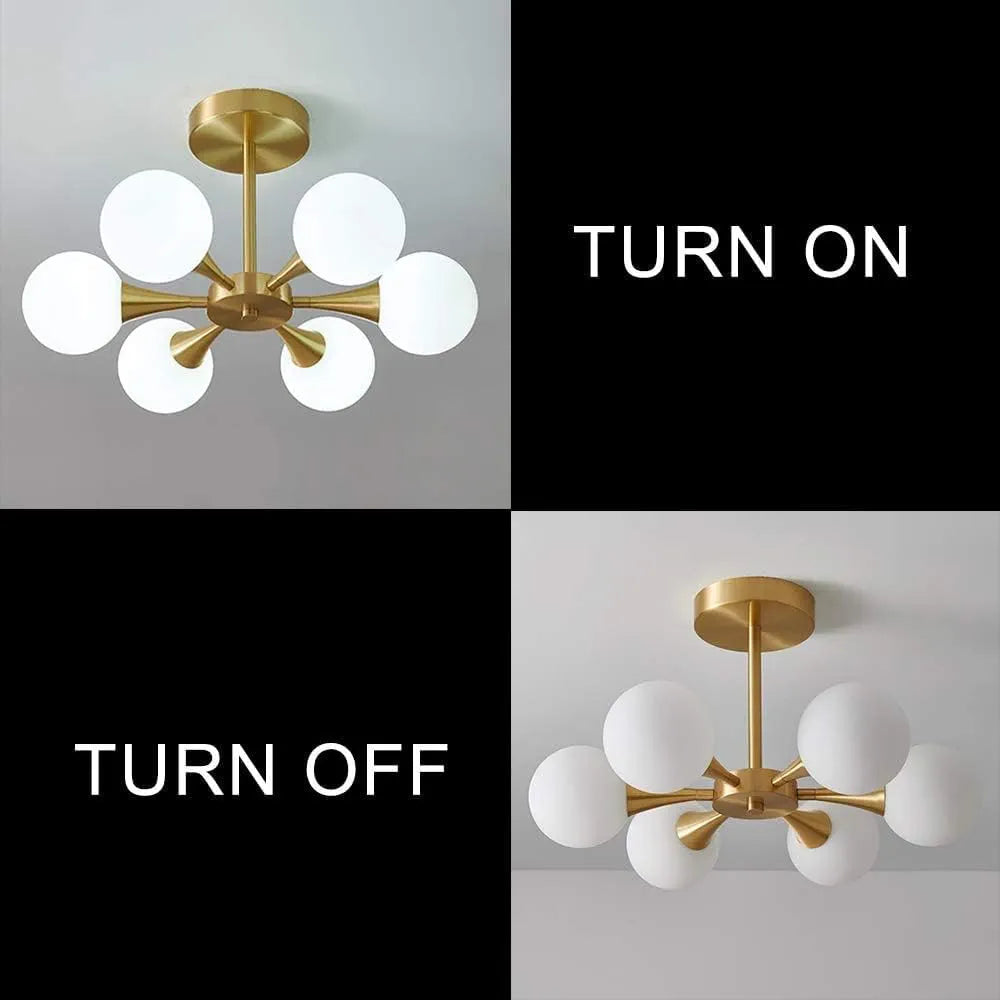 6 Lights Pendant Light For Living Room