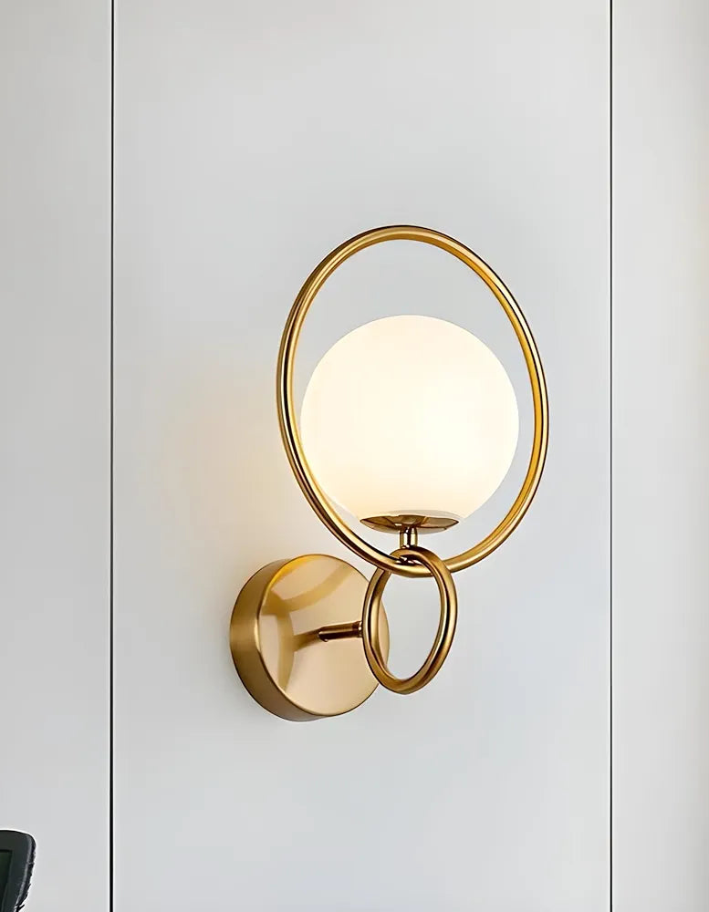 Fort Halo Ring Gold Wall Light