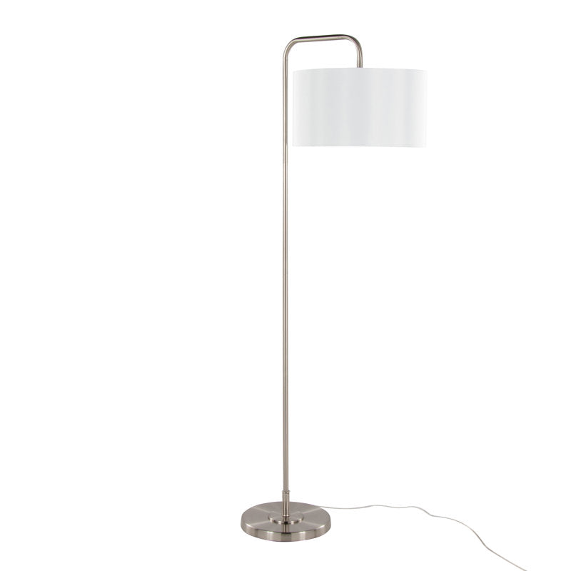 Batesville Nickle Finished Arched Floor Lamp