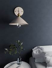 Wall Sconce with On/Off Switch, Macaron Khaki Wall Light