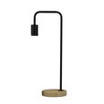 Lane Industrial Table Lamp Black / Timber