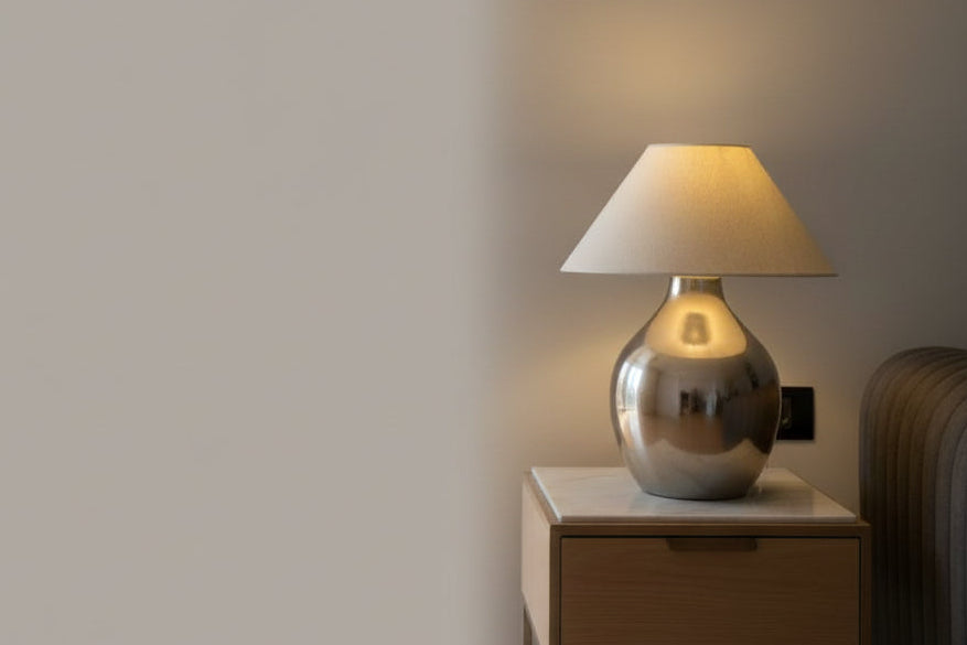 Gold & Ivory Table Lamp | Bedside Lamp