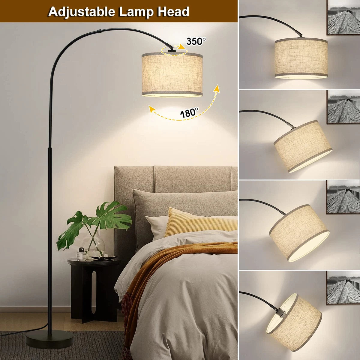 Metal Arc Sectional Floor Lamp