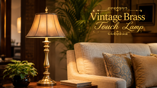 Vintage Brass Touch Lamp & Antique Brass Touch Lamp l Elegant Lighting for Timeless Interiors
