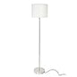 Off White Raw Silk Fabric Floor Lamp