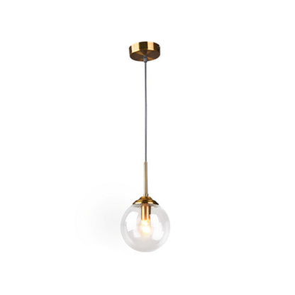 Hanging Ceiling Lamp Chandelier for Living Room with Bulbs Included 3 Light Amber Glass