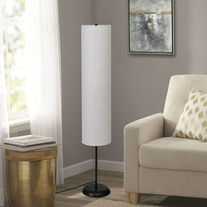 Bohemian Collapsible Floor Lamp, with Ricepaper Ivory Shade