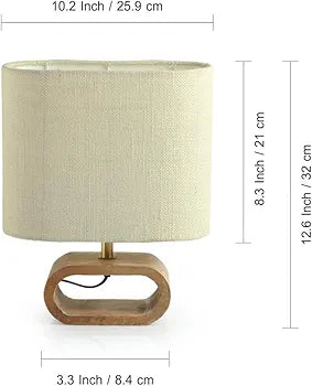 Stacked Geometry' Decorative Wooden Table Lamps for Home Decoration
