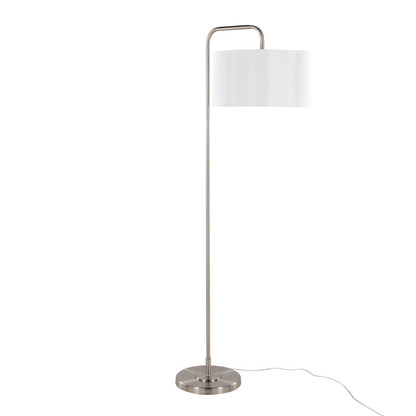Batesville Nickle Finished Arched Floor Lamp