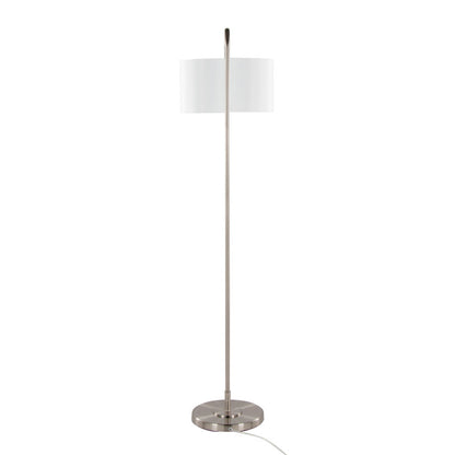 Batesville Nickle Finished Arched Floor Lamp
