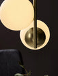 Lilly Tri Brass Opal Glass 3 Light Pendant