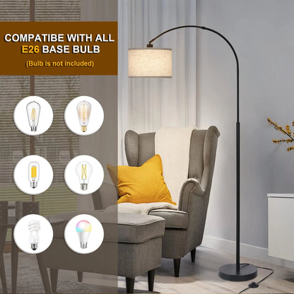 Metal Arc Sectional Floor Lamp
